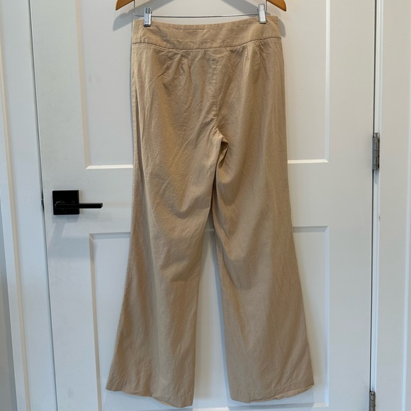 Apostrophe Stretch Women's Linen Blend Wide Leg Pants Size 4 - Picture 4 of 5